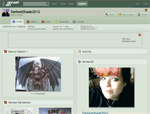 Tablet Screenshot of darkestshade2012.deviantart.com