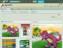 Tablet Screenshot of andresin90.deviantart.com