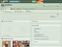 Tablet Screenshot of hentaifreak.deviantart.com