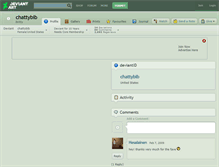 Tablet Screenshot of chattybib.deviantart.com