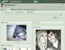 Tablet Screenshot of niothedreamer.deviantart.com