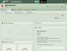 Tablet Screenshot of mistressmalycia.deviantart.com