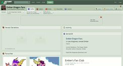 Desktop Screenshot of ember-dragon-fans.deviantart.com