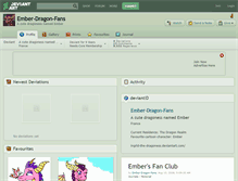 Tablet Screenshot of ember-dragon-fans.deviantart.com