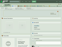 Tablet Screenshot of nazadine.deviantart.com