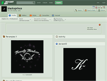 Tablet Screenshot of blackxprince.deviantart.com