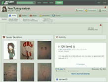 Tablet Screenshot of fem-turkey-aaliyah.deviantart.com