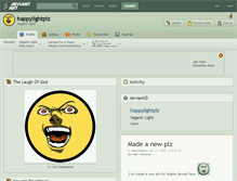 Tablet Screenshot of happylightplz.deviantart.com