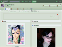 Tablet Screenshot of amayakouryuu.deviantart.com