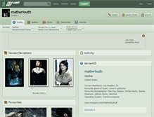 Tablet Screenshot of matherlouth.deviantart.com