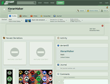 Tablet Screenshot of kieranwalker.deviantart.com