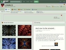 Tablet Screenshot of l33tm0b1l3.deviantart.com