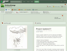 Tablet Screenshot of emilylastrange.deviantart.com