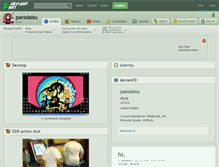 Tablet Screenshot of paradaisu.deviantart.com