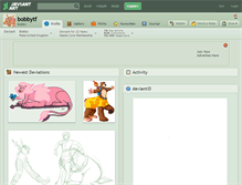 Tablet Screenshot of bobbytf.deviantart.com