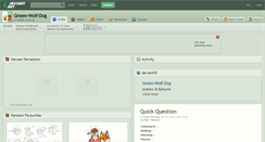 Desktop Screenshot of green-wolf-dog.deviantart.com