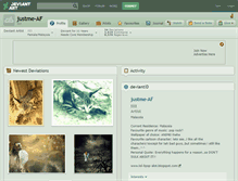 Tablet Screenshot of justme-af.deviantart.com