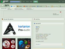 Tablet Screenshot of dgarte.deviantart.com