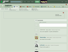 Tablet Screenshot of loopinrox.deviantart.com