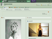 Tablet Screenshot of missanonymous.deviantart.com
