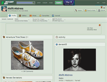 Tablet Screenshot of misfit-mistress.deviantart.com