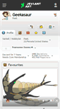 Mobile Screenshot of geekasaur.deviantart.com