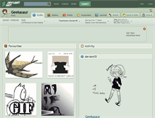 Tablet Screenshot of geekasaur.deviantart.com