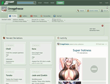 Tablet Screenshot of omegafreeze.deviantart.com