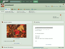 Tablet Screenshot of cornerbound.deviantart.com