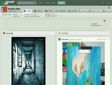 Tablet Screenshot of kuma-one.deviantart.com