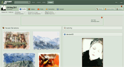Desktop Screenshot of chrissy261.deviantart.com
