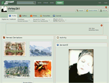 Tablet Screenshot of chrissy261.deviantart.com