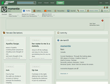 Tablet Screenshot of momentie.deviantart.com