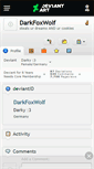 Mobile Screenshot of darkfoxwolf.deviantart.com