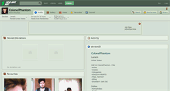 Desktop Screenshot of colonelphantom.deviantart.com