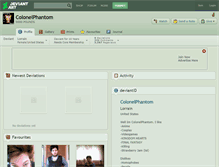 Tablet Screenshot of colonelphantom.deviantart.com