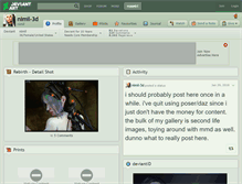 Tablet Screenshot of nimil-3d.deviantart.com