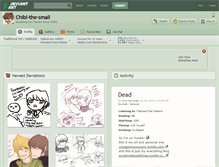 Tablet Screenshot of chibi-the-small.deviantart.com