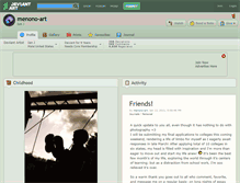 Tablet Screenshot of menono-art.deviantart.com