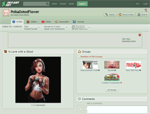 Tablet Screenshot of polkadotedflower.deviantart.com