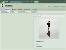 Tablet Screenshot of ozonablue.deviantart.com