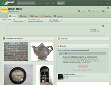 Tablet Screenshot of lemon-stock.deviantart.com