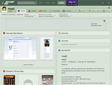 Tablet Screenshot of maail.deviantart.com