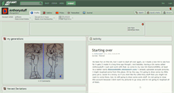 Desktop Screenshot of anthonystuff.deviantart.com