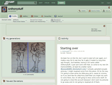 Tablet Screenshot of anthonystuff.deviantart.com