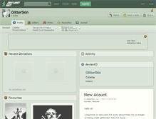 Tablet Screenshot of glitterskin.deviantart.com