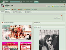 Tablet Screenshot of brittany-xss.deviantart.com