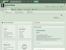 Tablet Screenshot of devils-mistress.deviantart.com