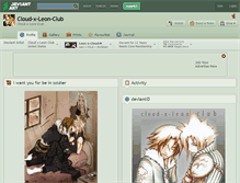 Tablet Screenshot of cloud-x-leon-club.deviantart.com