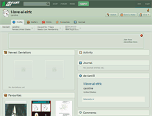 Tablet Screenshot of i-love-al-elric.deviantart.com